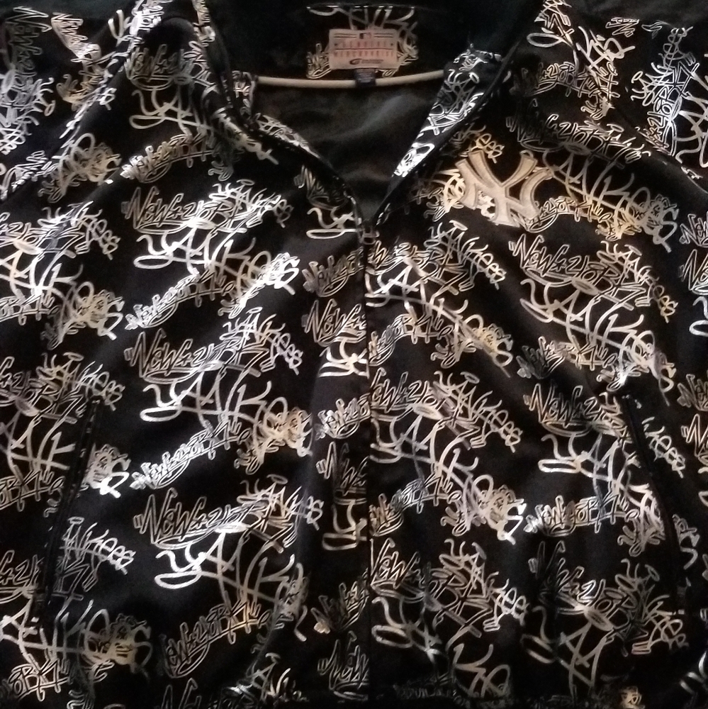 New York Yankees jacket.